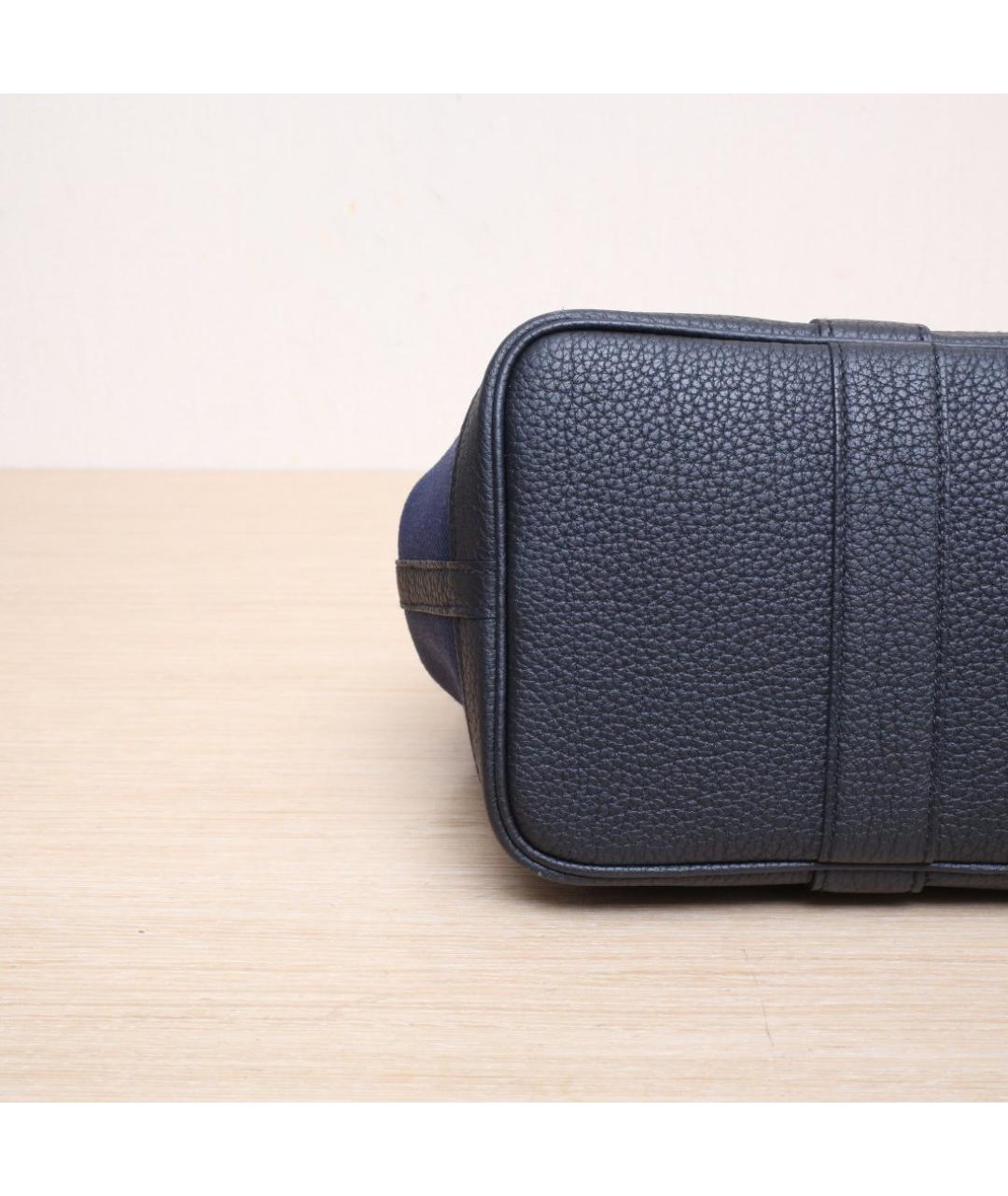 HERMES Синяя тканевая сумка через плечо, фото 9