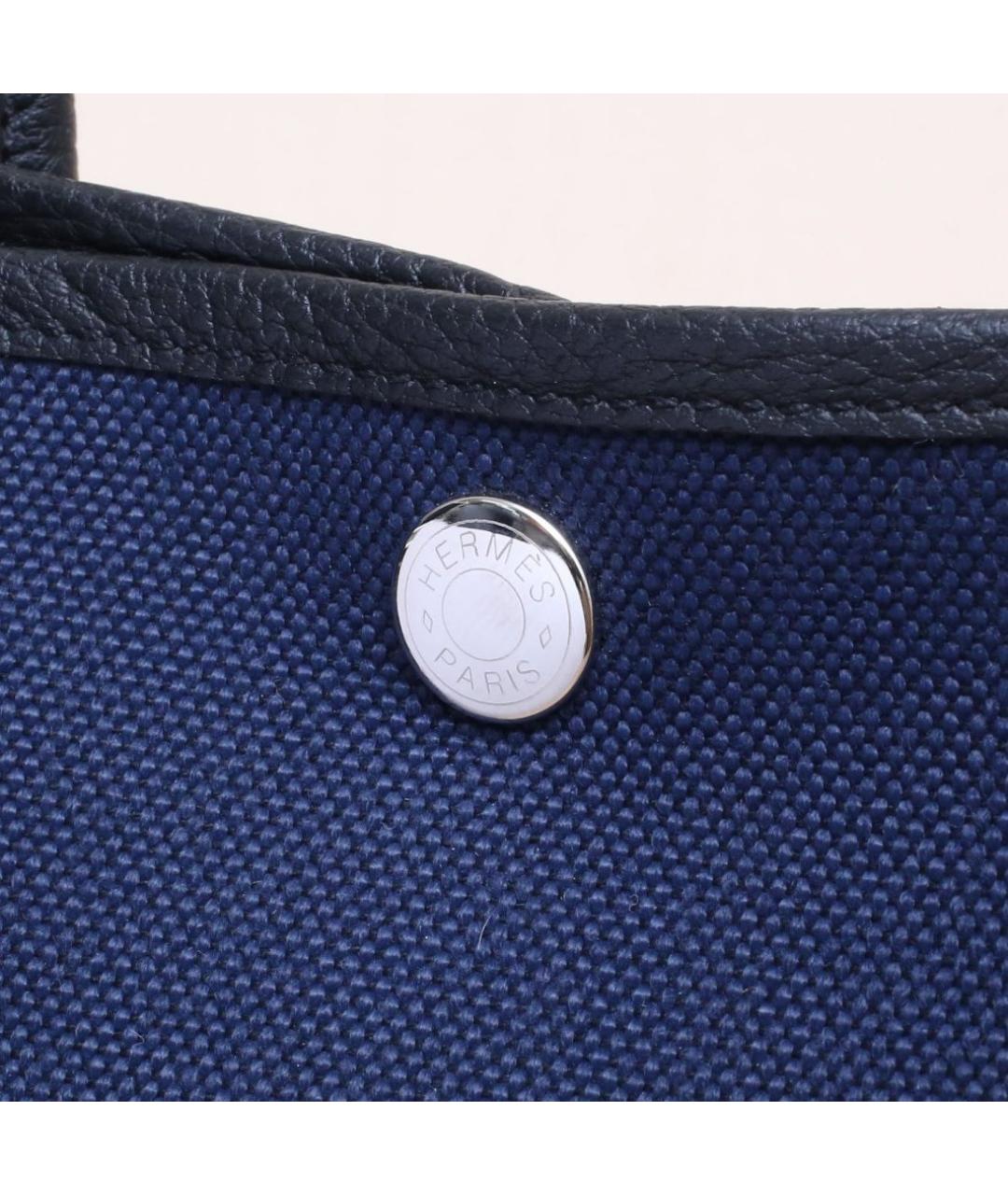 HERMES Синяя тканевая сумка через плечо, фото 8