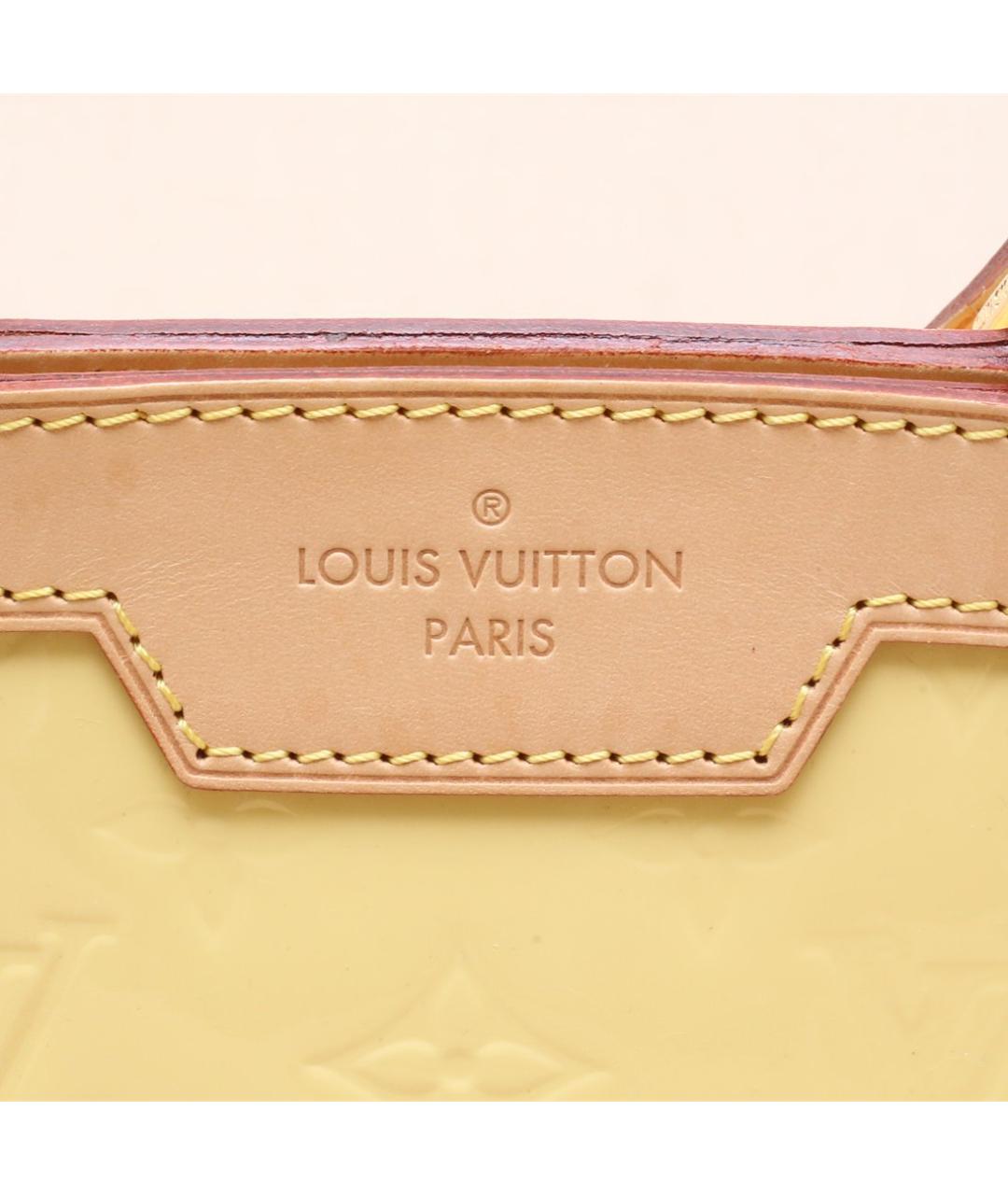 LOUIS VUITTON Желтая кожаная сумка через плечо, фото 8