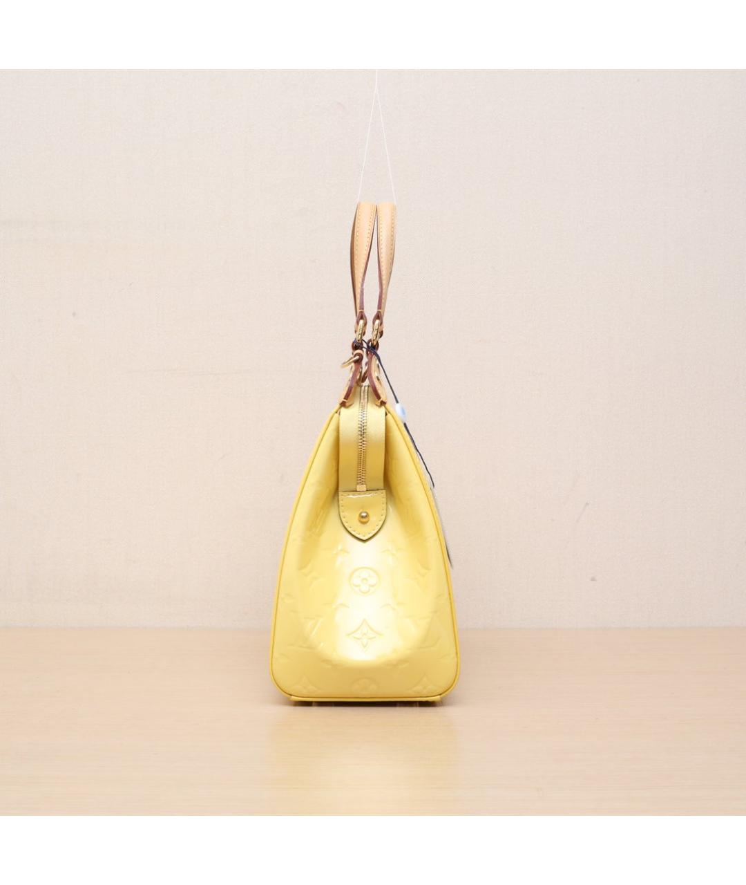 LOUIS VUITTON Желтая кожаная сумка через плечо, фото 5