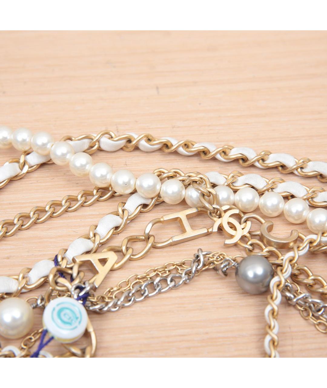 CHANEL Белая кожаная сумка через плечо, фото 8