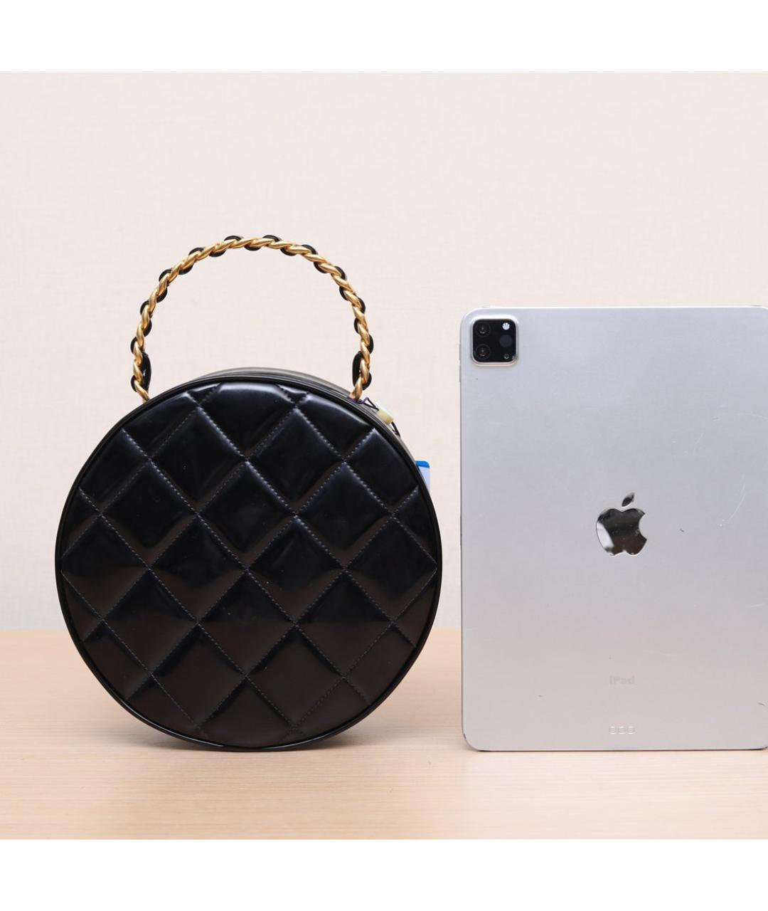 CHANEL Черная кожаная сумка через плечо, фото 5