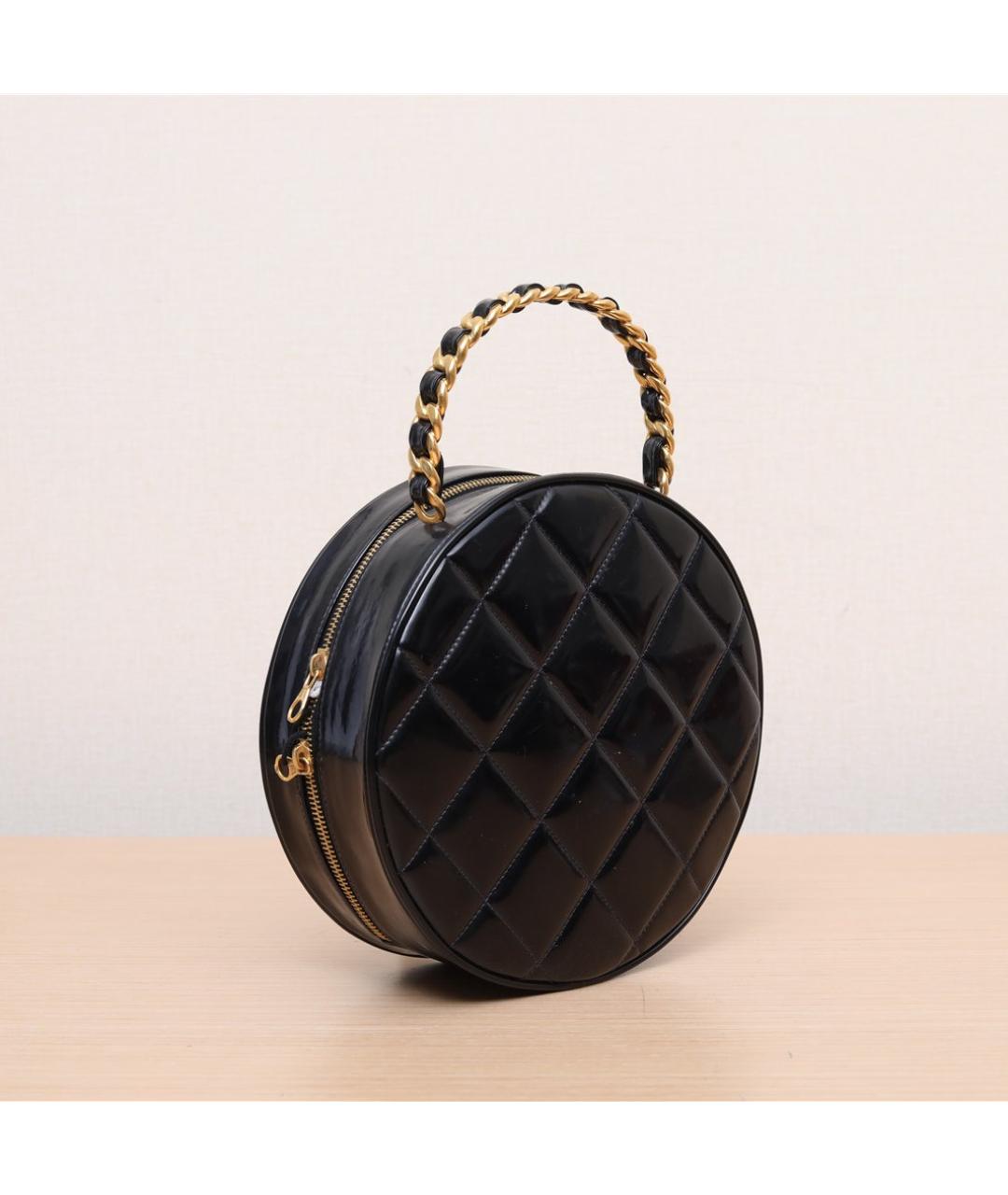 CHANEL Черная кожаная сумка через плечо, фото 6