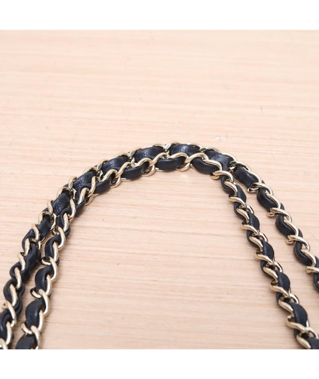 CHANEL Черная кожаная сумка через плечо, фото 9