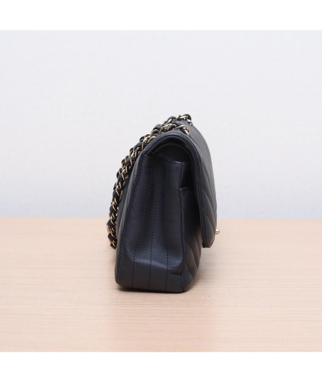 CHANEL Черная кожаная сумка через плечо, фото 5