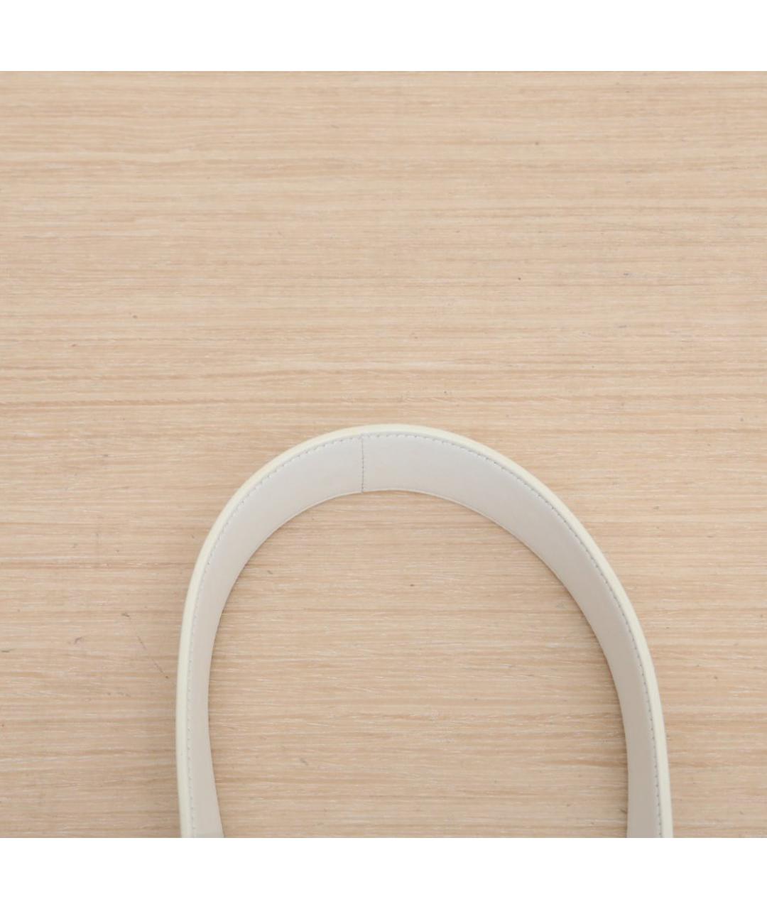 CHRISTIAN DIOR Белая кожаная сумка через плечо, фото 9