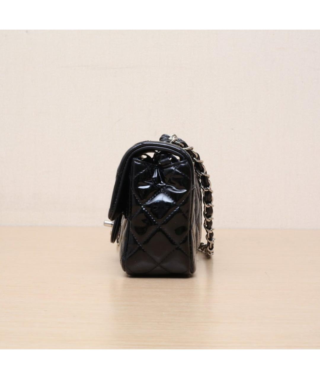 CHANEL Черная кожаная сумка через плечо, фото 5