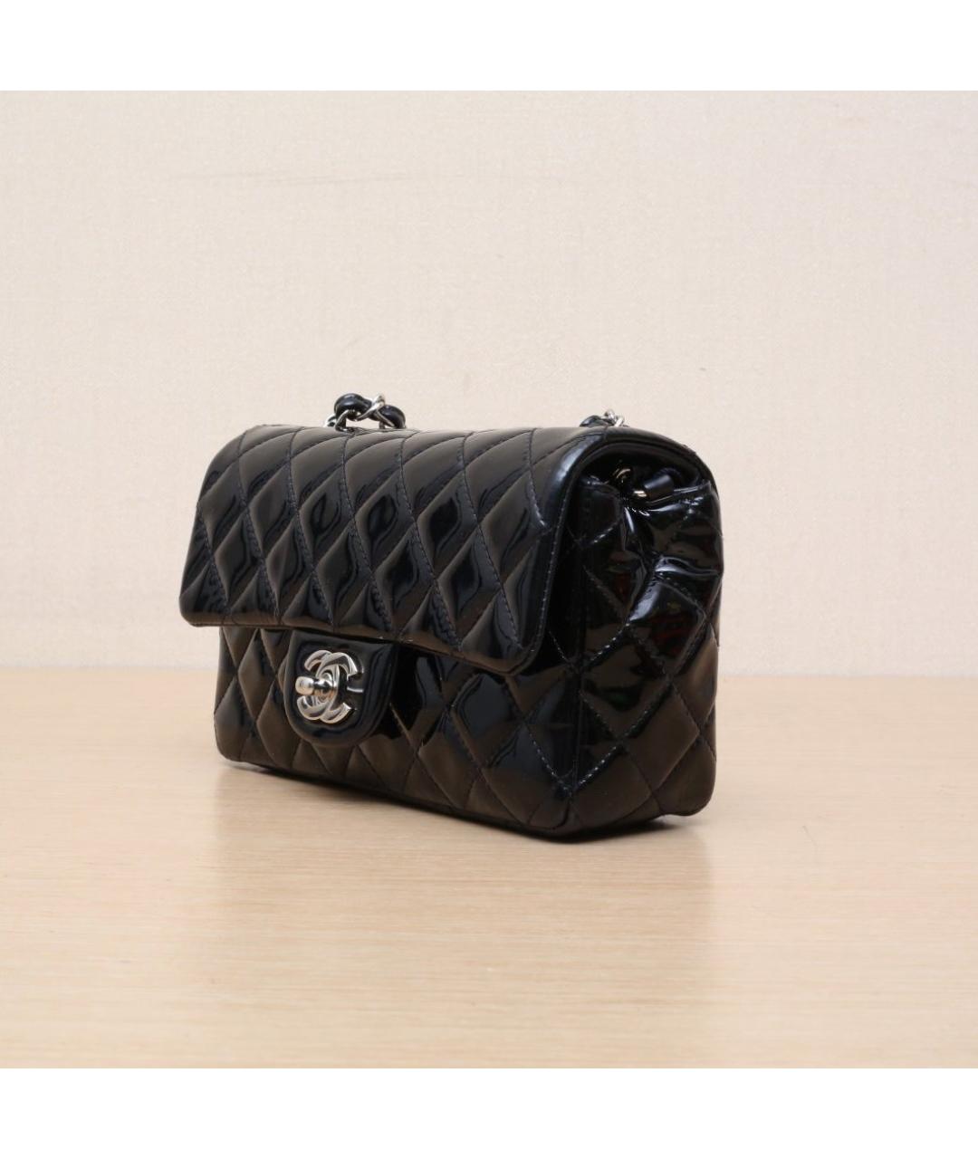 CHANEL Черная кожаная сумка через плечо, фото 4