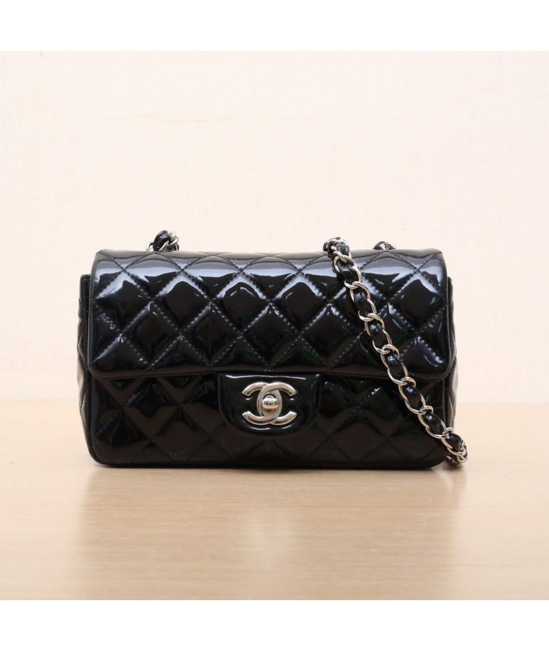 CHANEL Черная кожаная сумка через плечо, фото 3