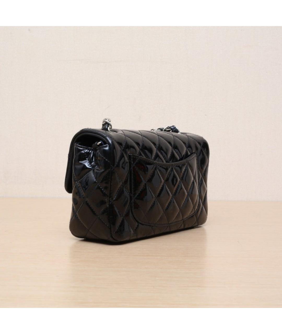 CHANEL Черная кожаная сумка через плечо, фото 6