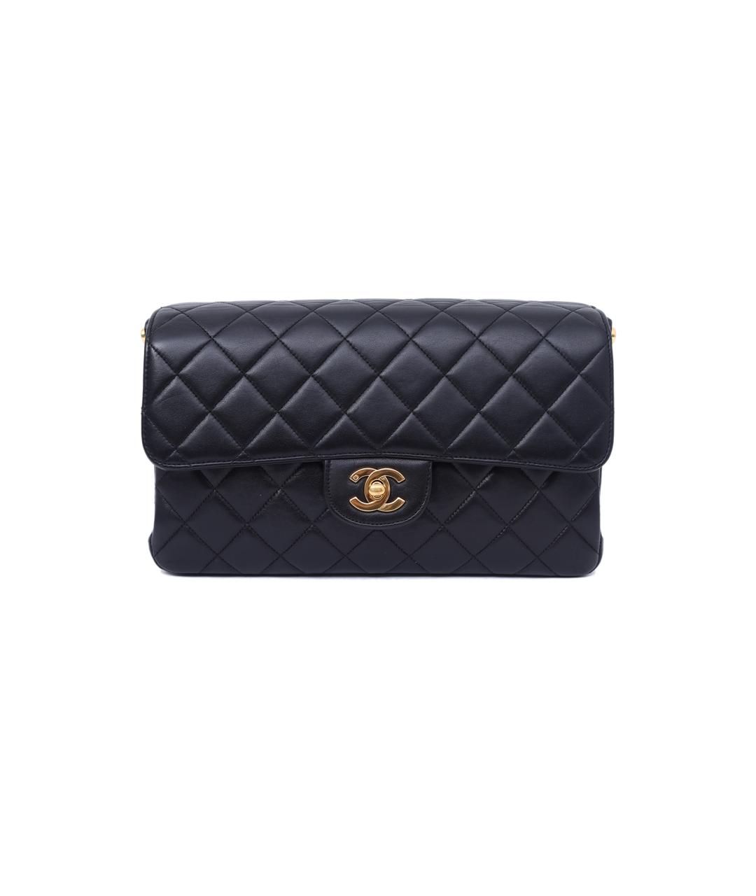 CHANEL Черная кожаная сумка через плечо, фото 1