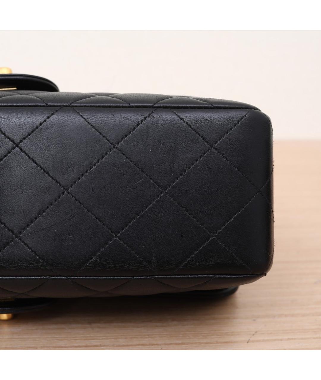 CHANEL Черная кожаная сумка через плечо, фото 9