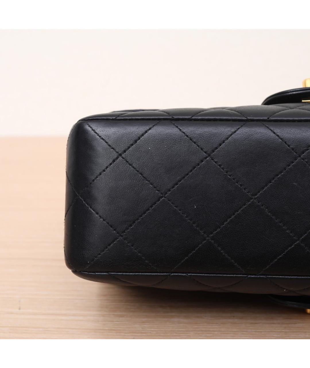CHANEL Черная кожаная сумка через плечо, фото 8