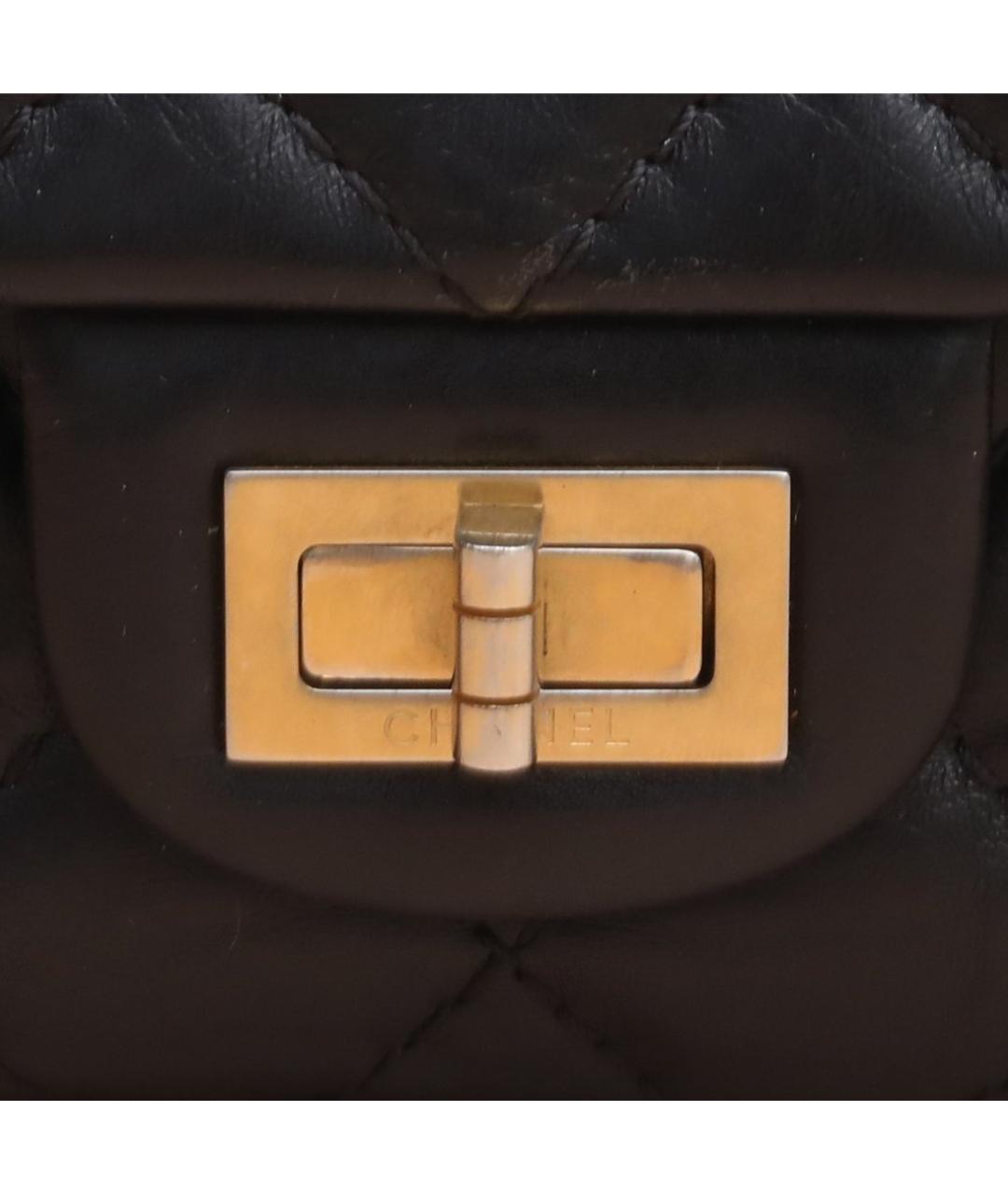 CHANEL Черная кожаная сумка через плечо, фото 8