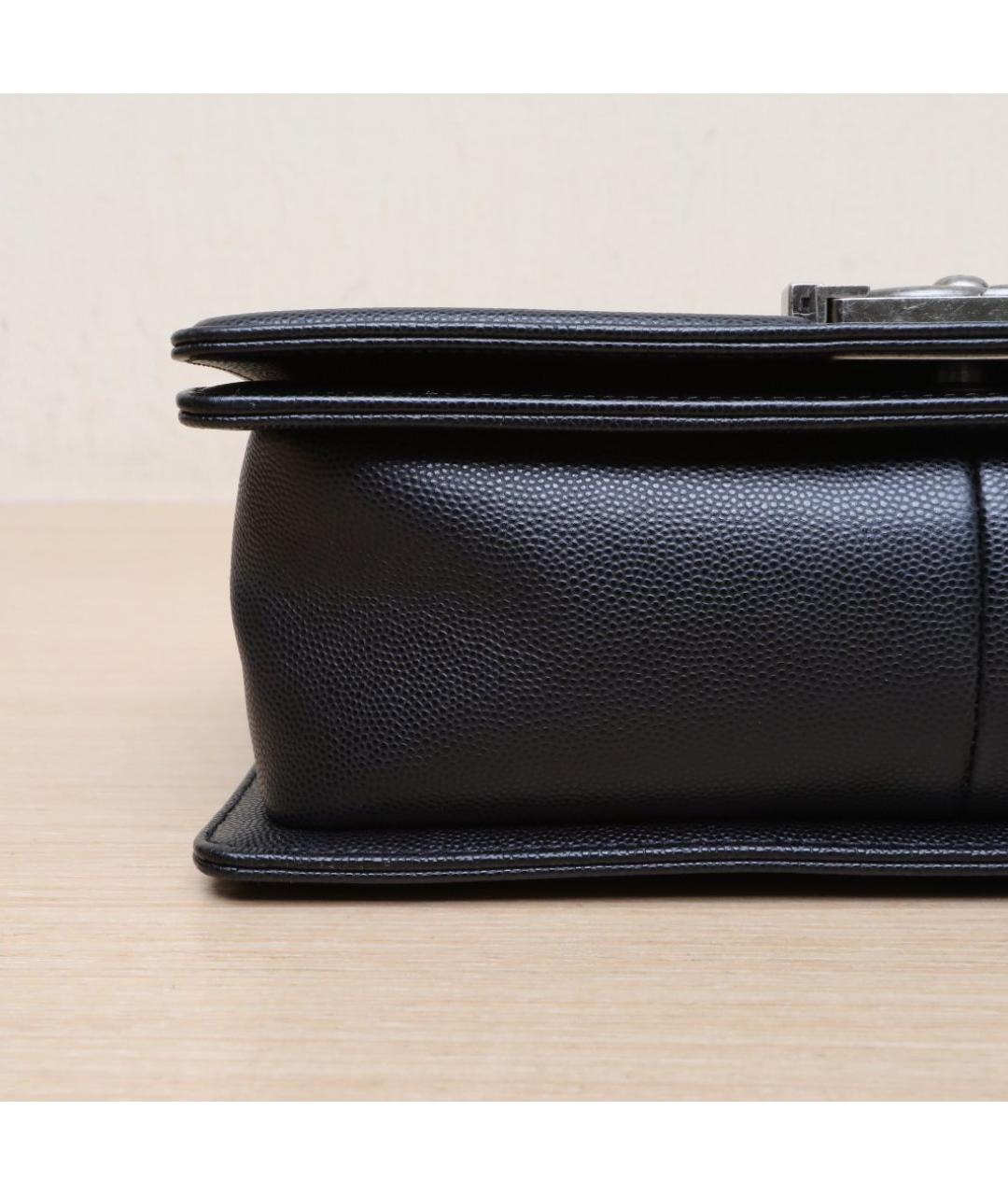 CHANEL Черная кожаная сумка через плечо, фото 9