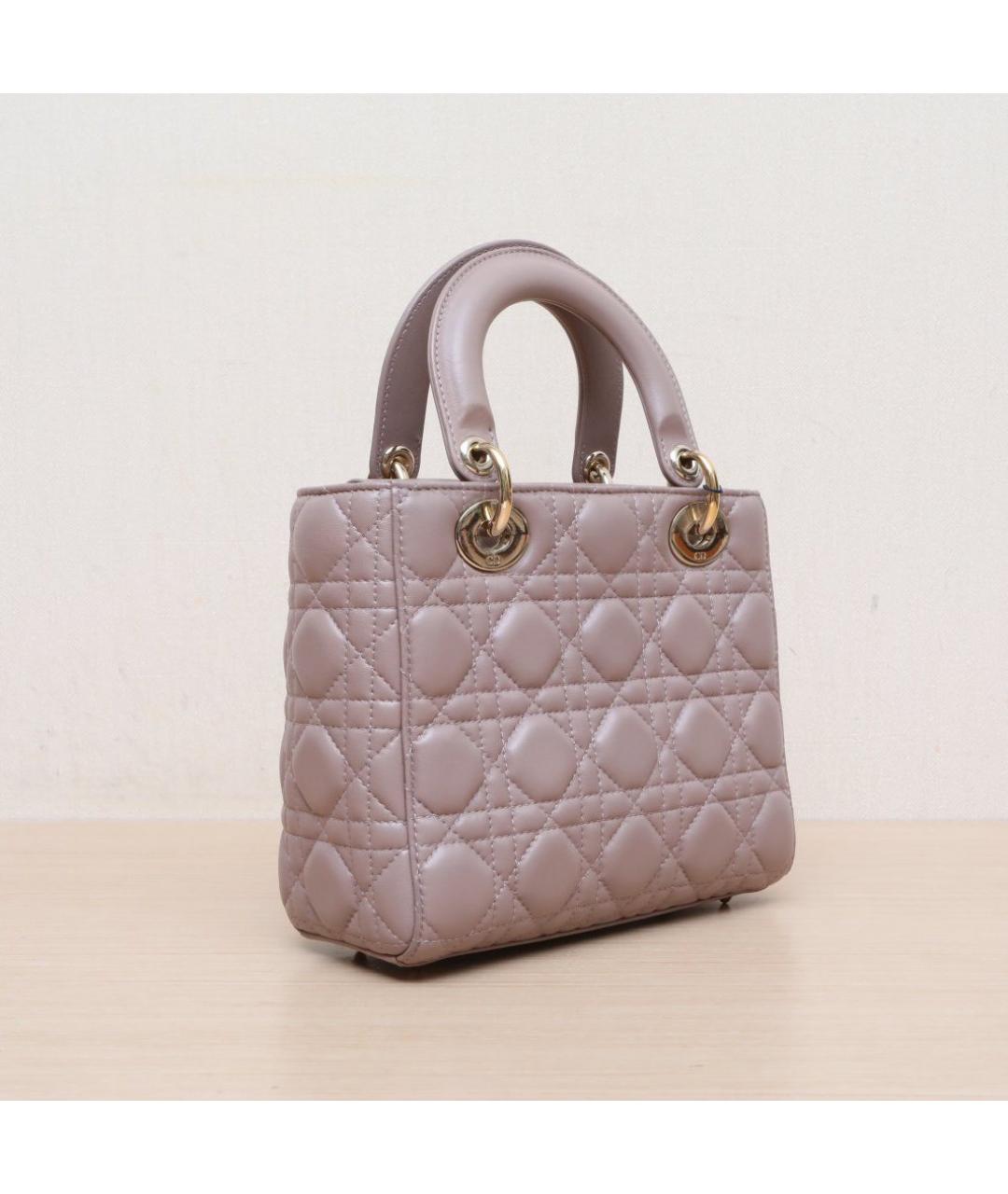 CHRISTIAN DIOR Фиолетовая кожаная сумка через плечо, фото 6