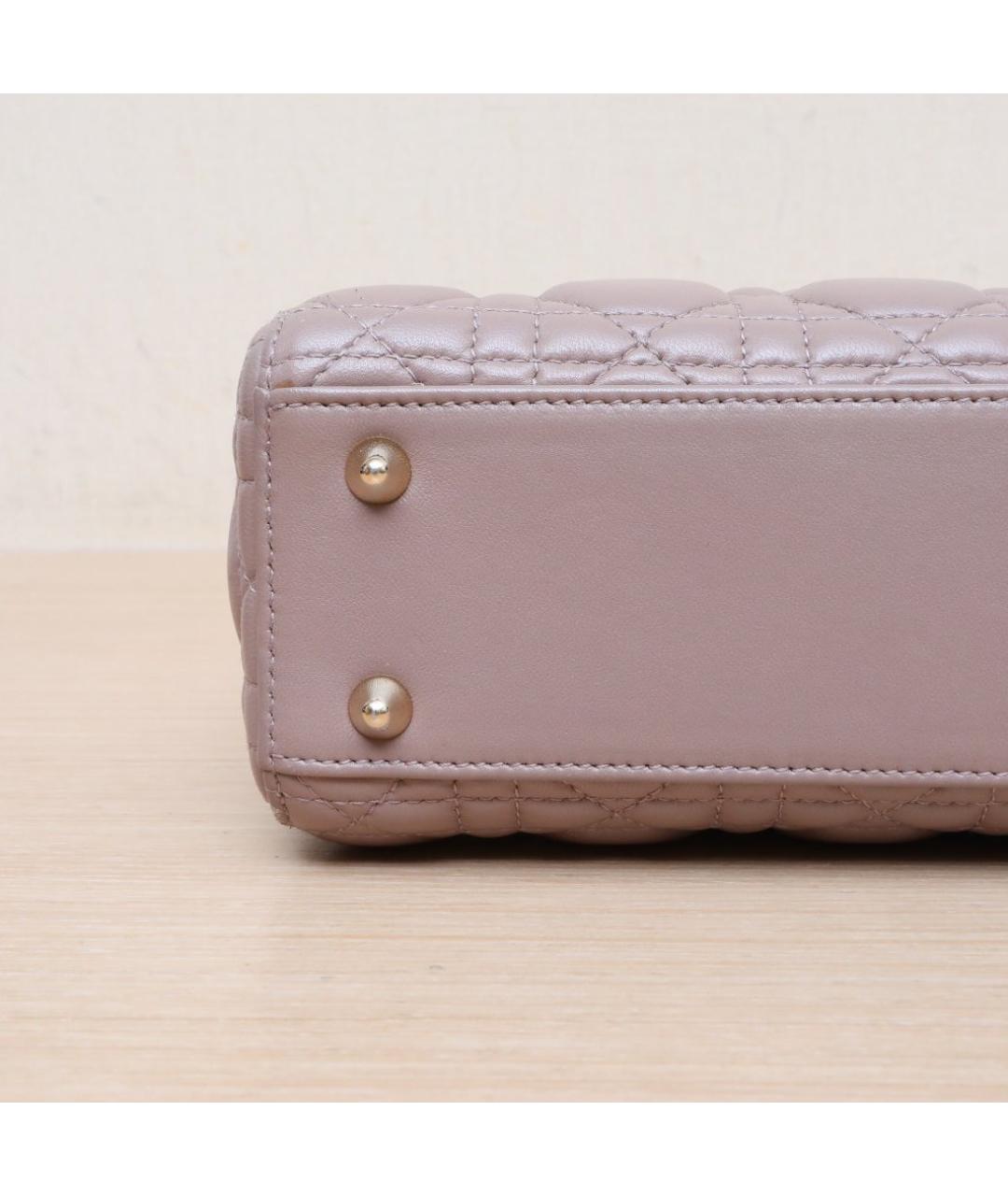 CHRISTIAN DIOR Фиолетовая кожаная сумка через плечо, фото 9