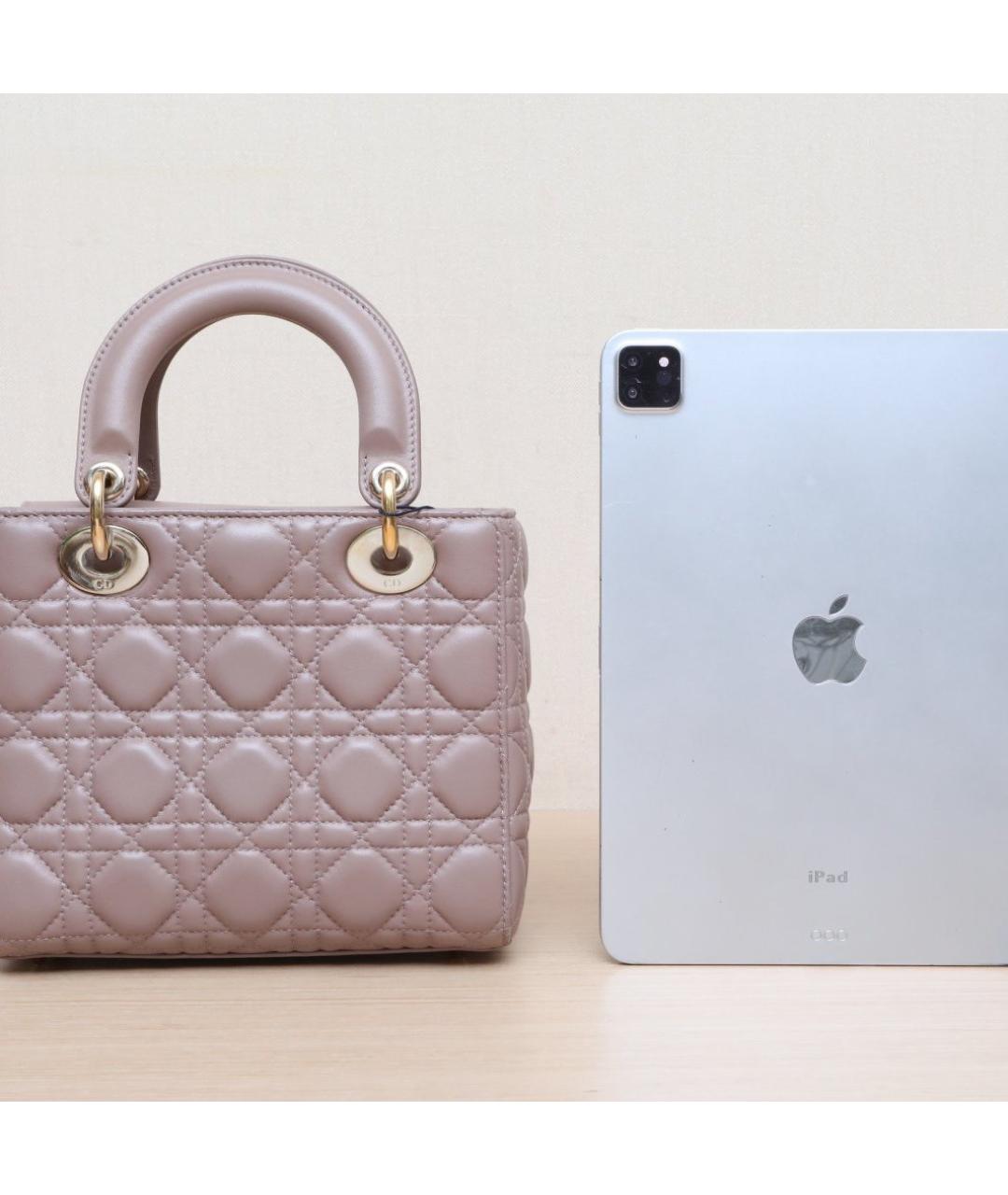 CHRISTIAN DIOR Фиолетовая кожаная сумка через плечо, фото 7