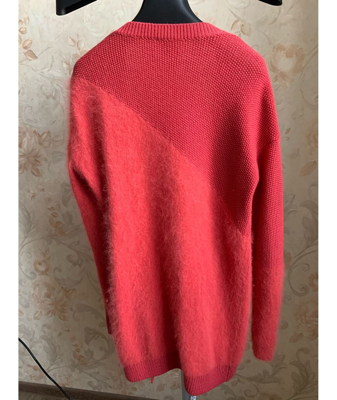 PINKO Коралловый шерстяной джемпер / свитер, фото 2