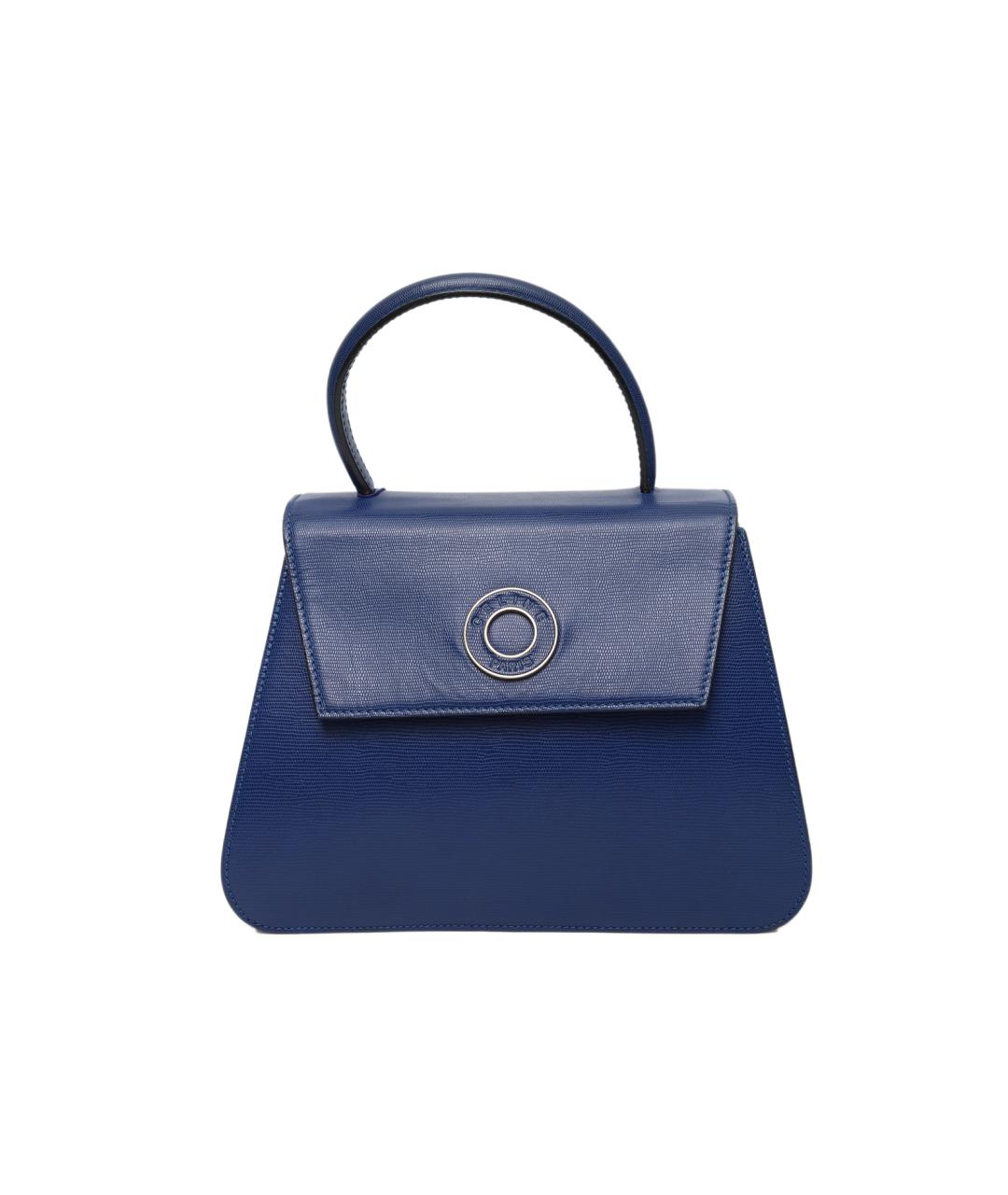 CELINE Синяя кожаная сумка через плечо, фото 1