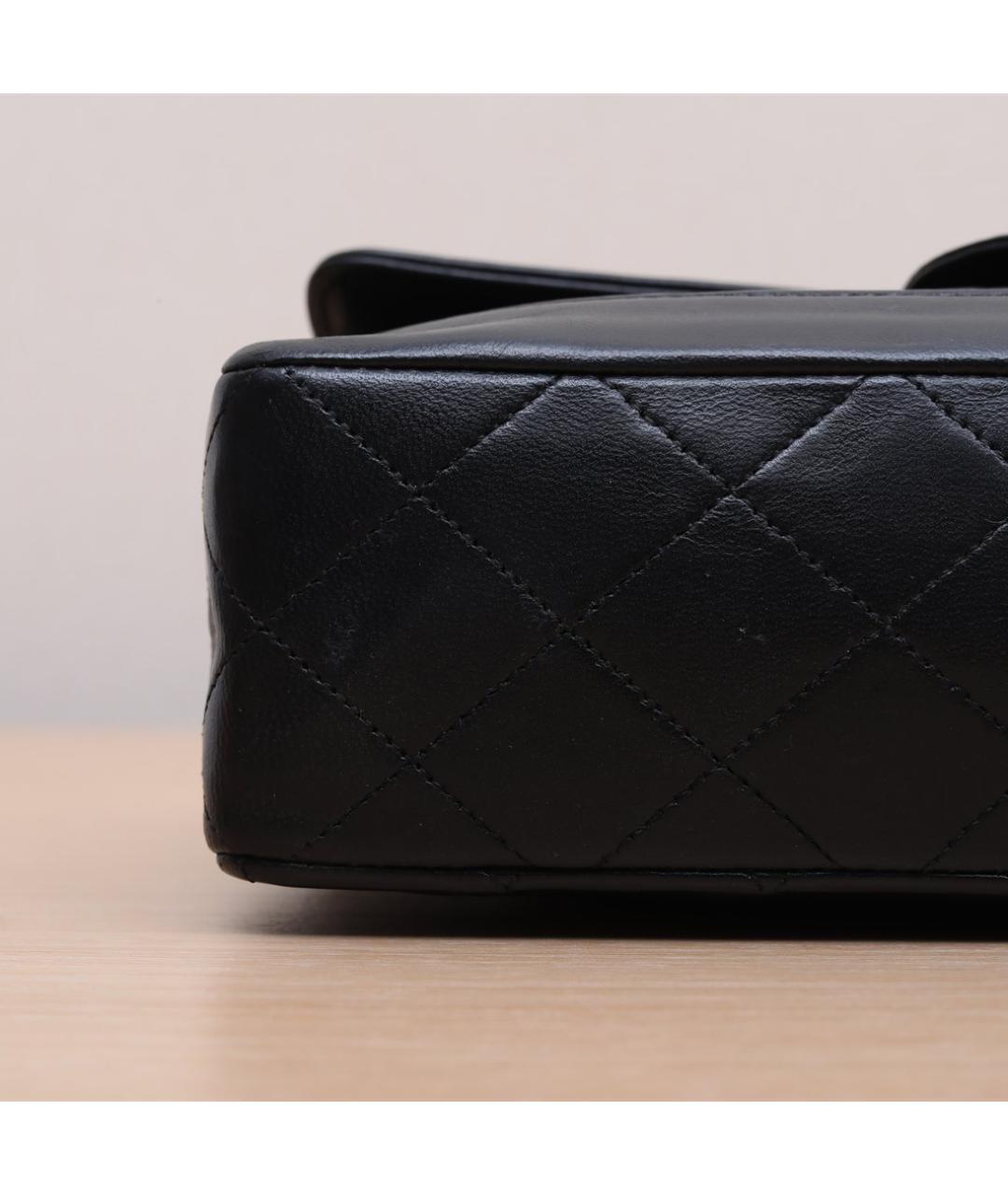 CHANEL Черная кожаная сумка через плечо, фото 9