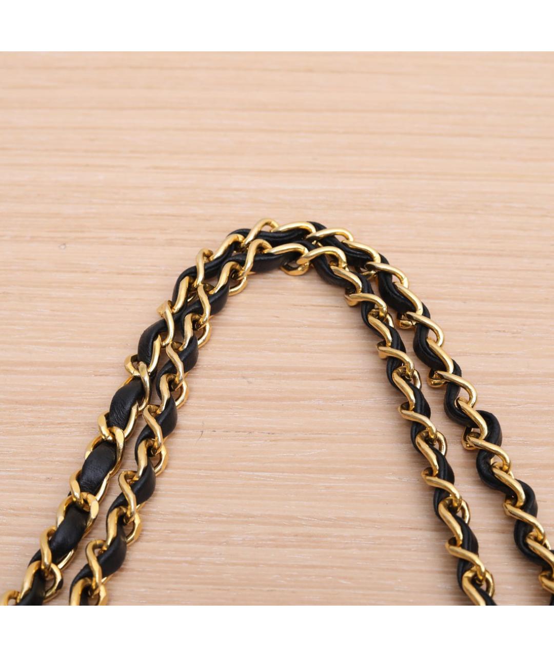 CHANEL Черная кожаная сумка через плечо, фото 8