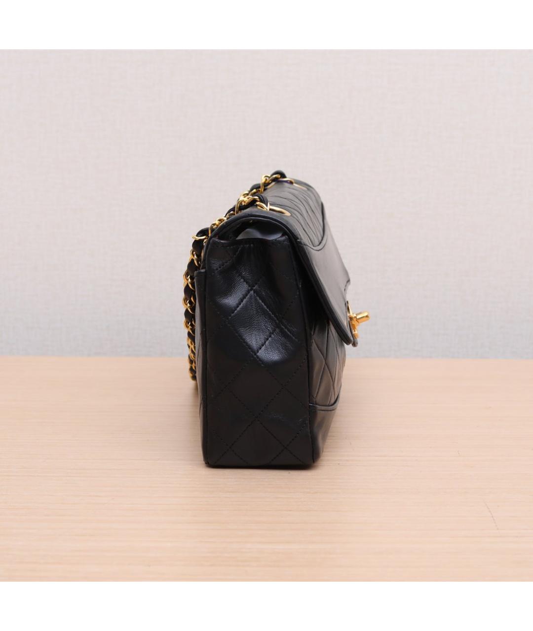 CHANEL Черная кожаная сумка через плечо, фото 4