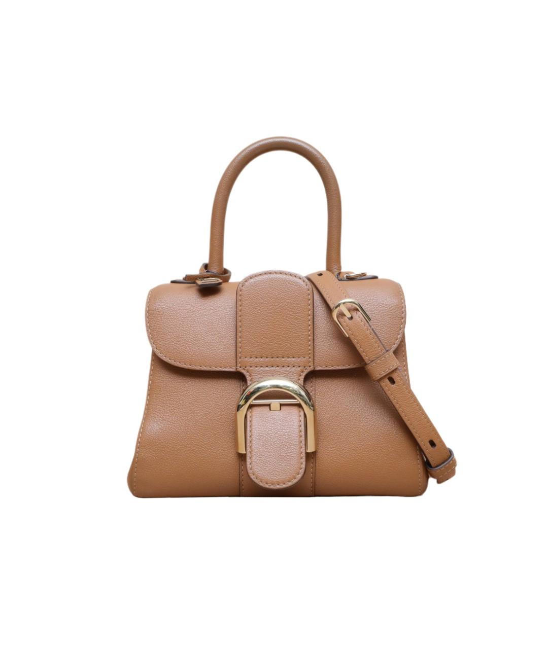 DELVAUX Коричневая кожаная сумка через плечо, фото 1