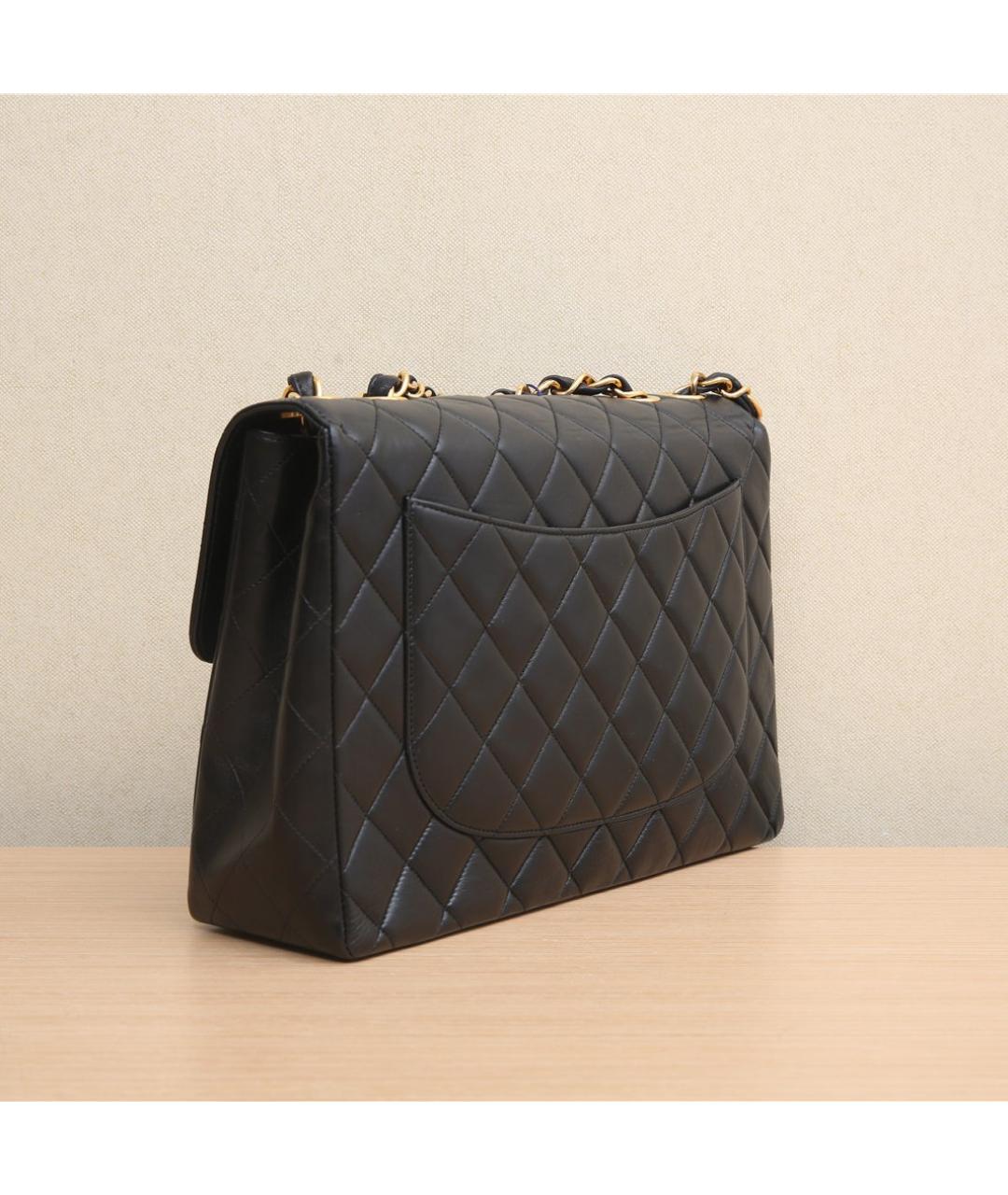 CHANEL Черная кожаная сумка через плечо, фото 5