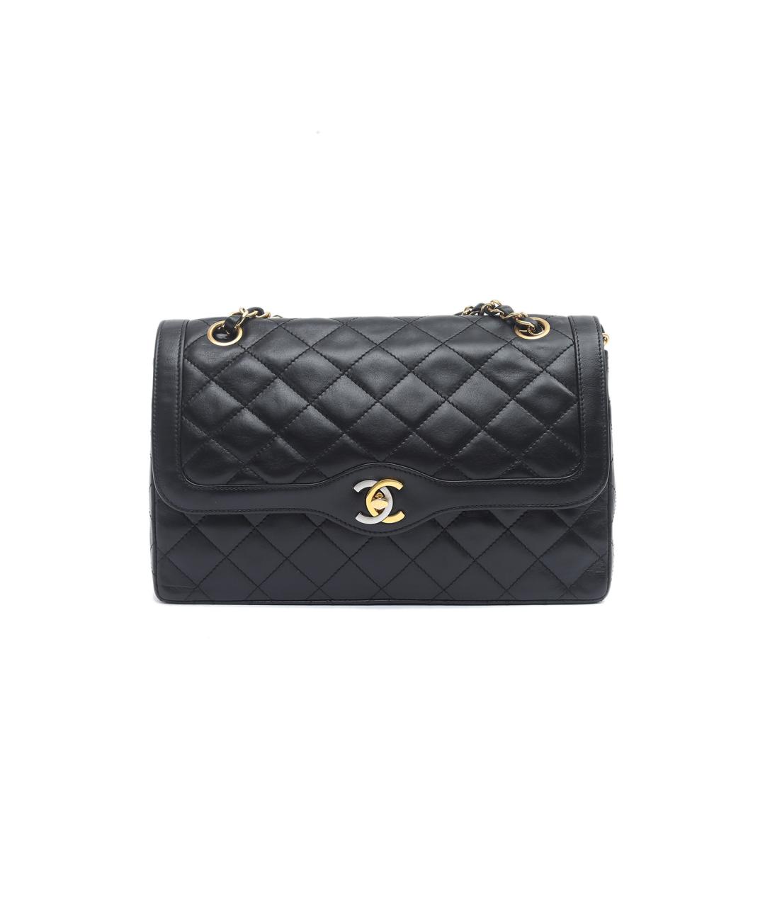 CHANEL Черная кожаная сумка через плечо, фото 1