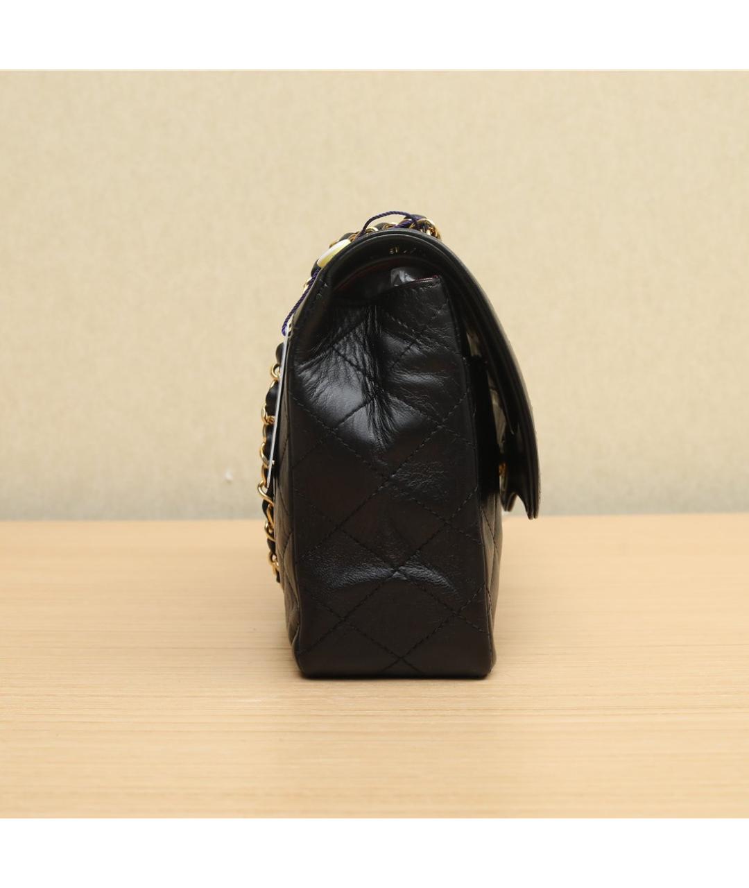 CHANEL Черная кожаная сумка через плечо, фото 4