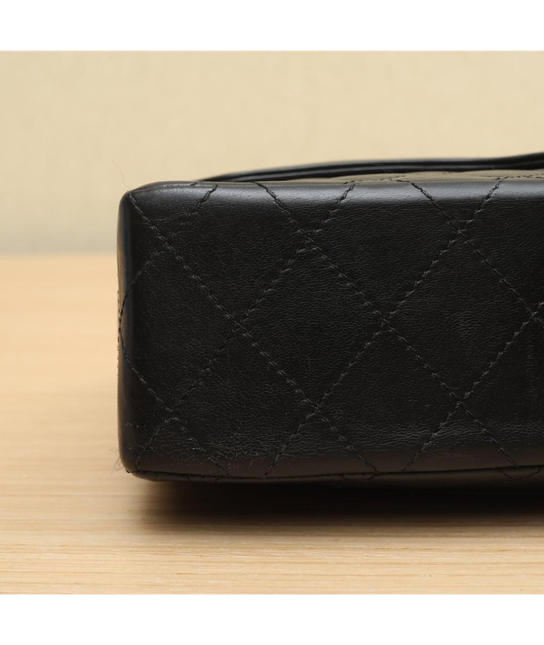CHANEL Черная кожаная сумка через плечо, фото 8