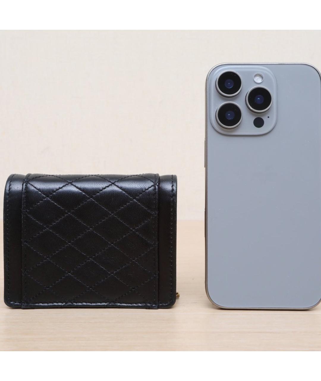 SAINT LAURENT Черная кожаная сумка через плечо, фото 7