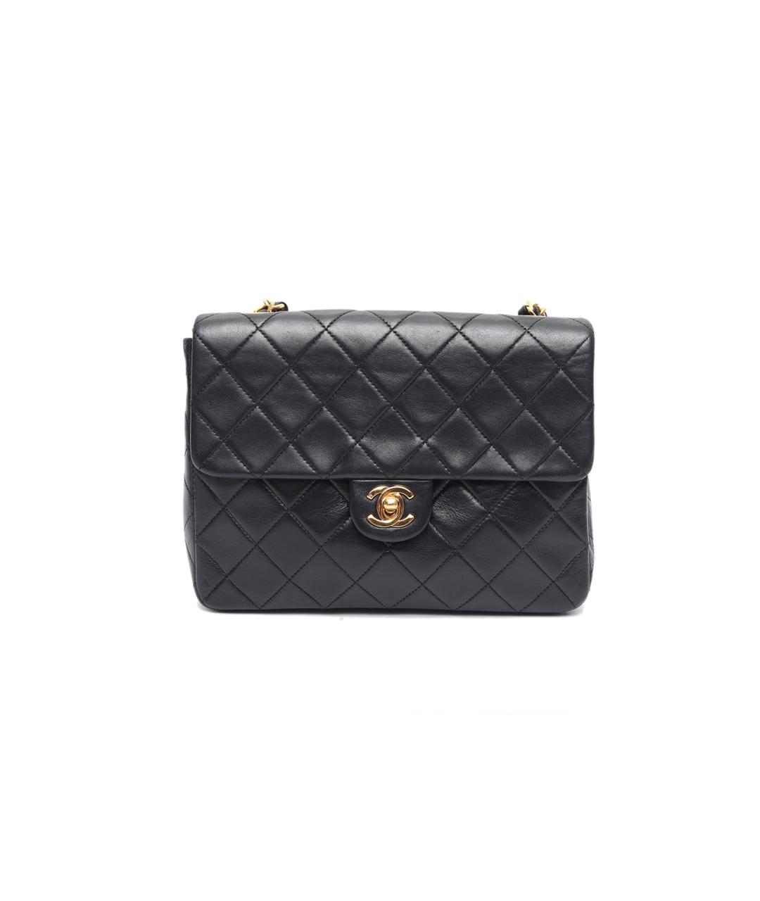 CHANEL Черная кожаная сумка через плечо, фото 1