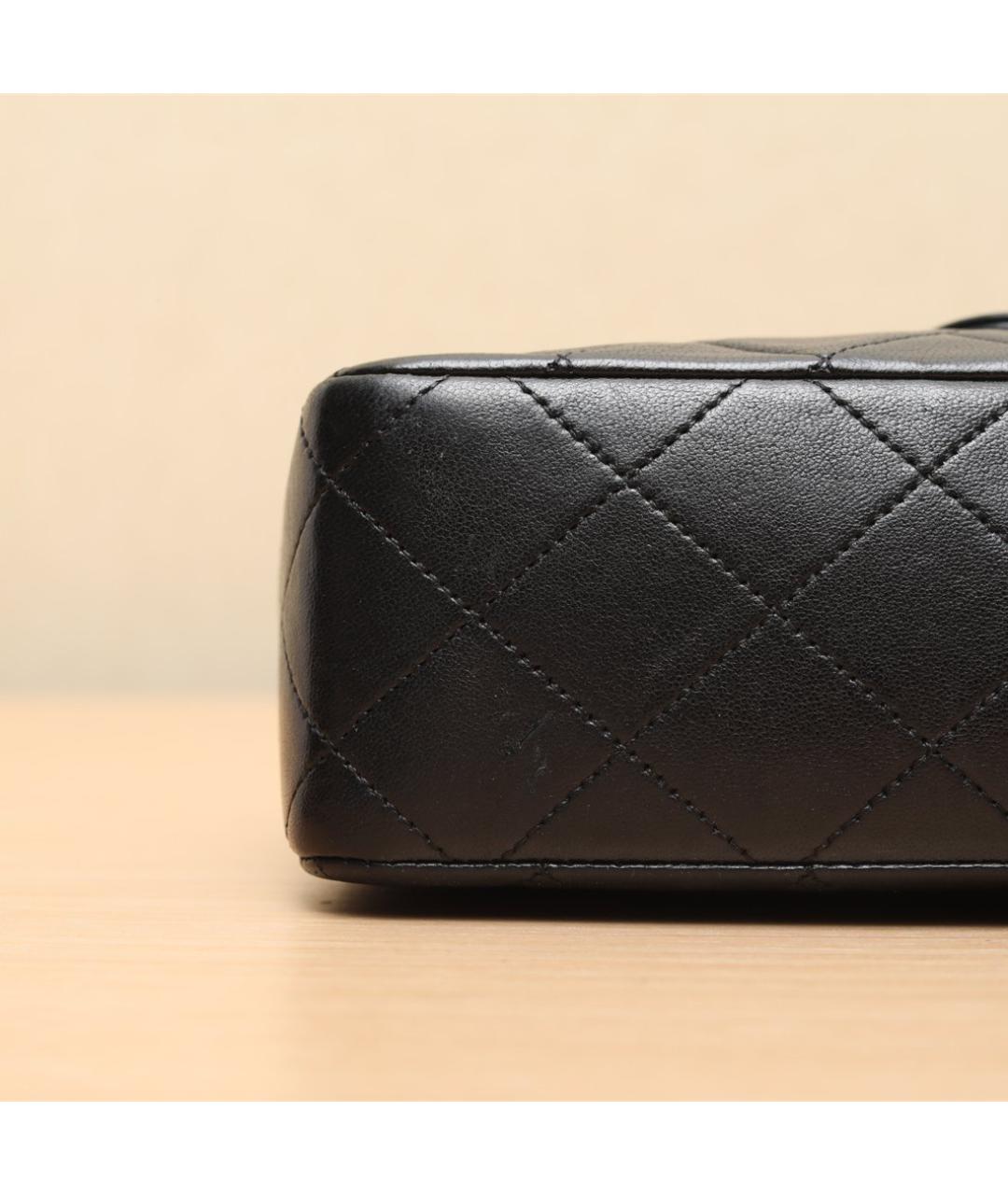 CHANEL Черная кожаная сумка через плечо, фото 9
