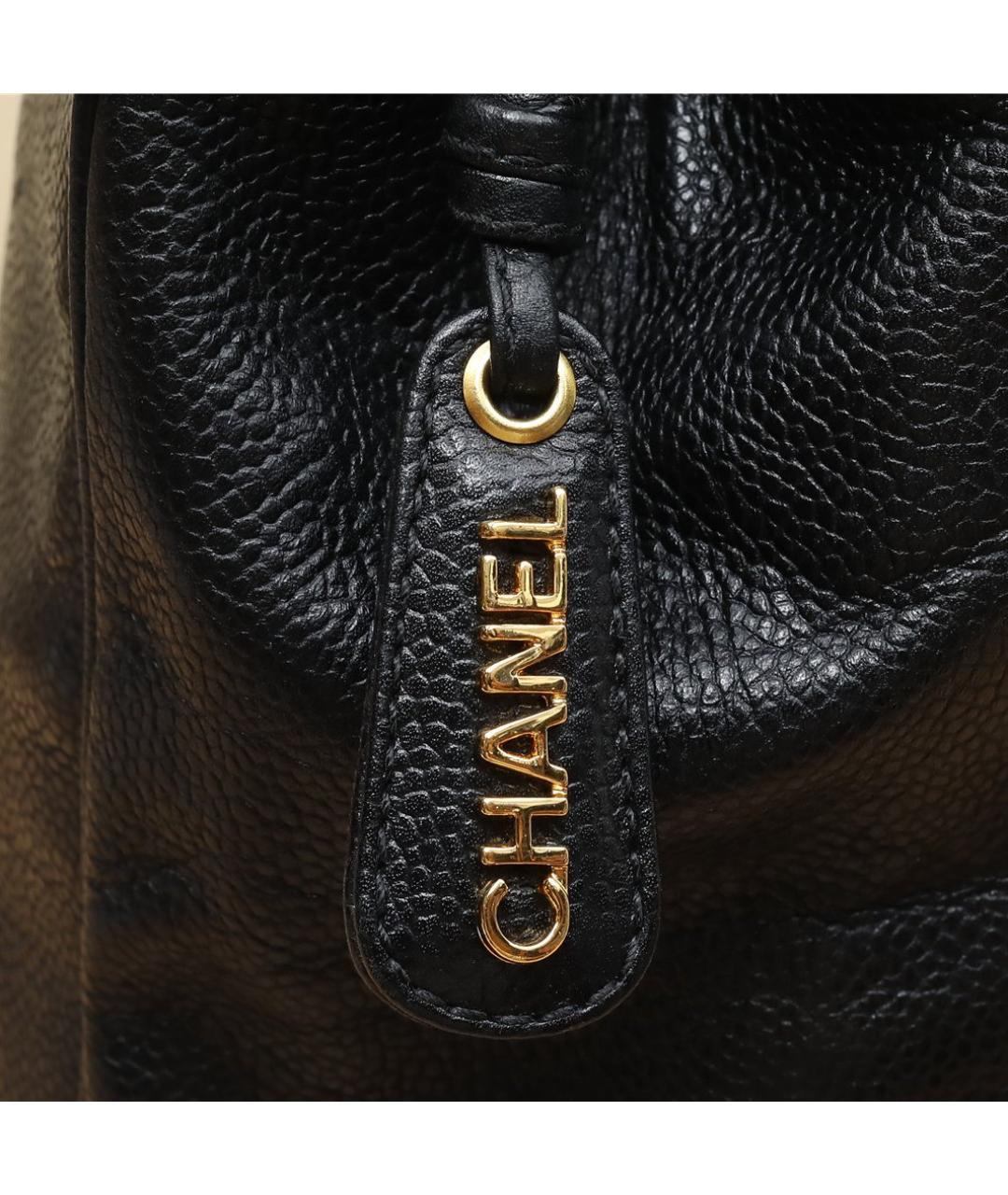 CHANEL Черная кожаная сумка через плечо, фото 9