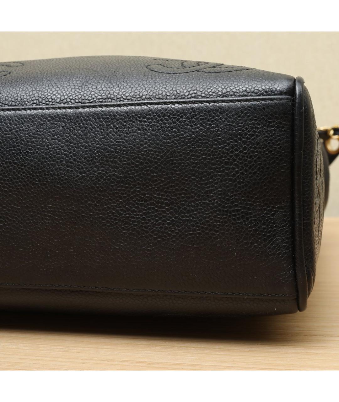 CHANEL Черная кожаная сумка через плечо, фото 8