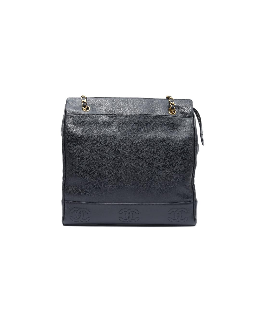 CHANEL Черная кожаная сумка через плечо, фото 1