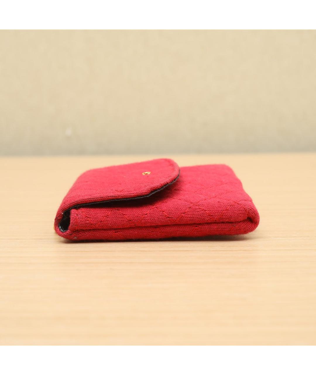 CHANEL Красная тканевая сумка через плечо, фото 4