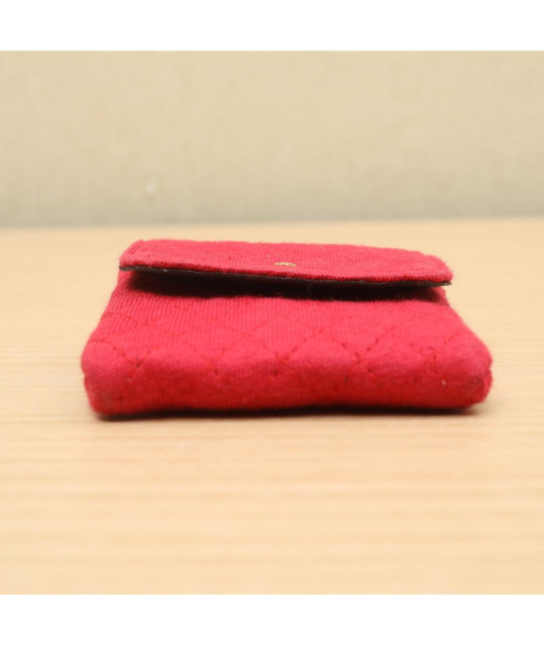 CHANEL Красная тканевая сумка через плечо, фото 7