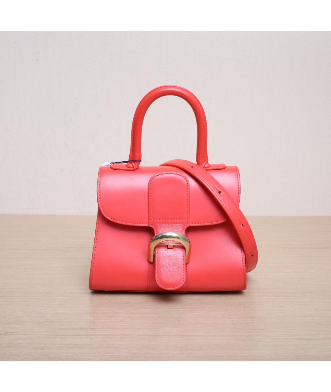 DELVAUX Красная кожаная сумка через плечо, фото 3