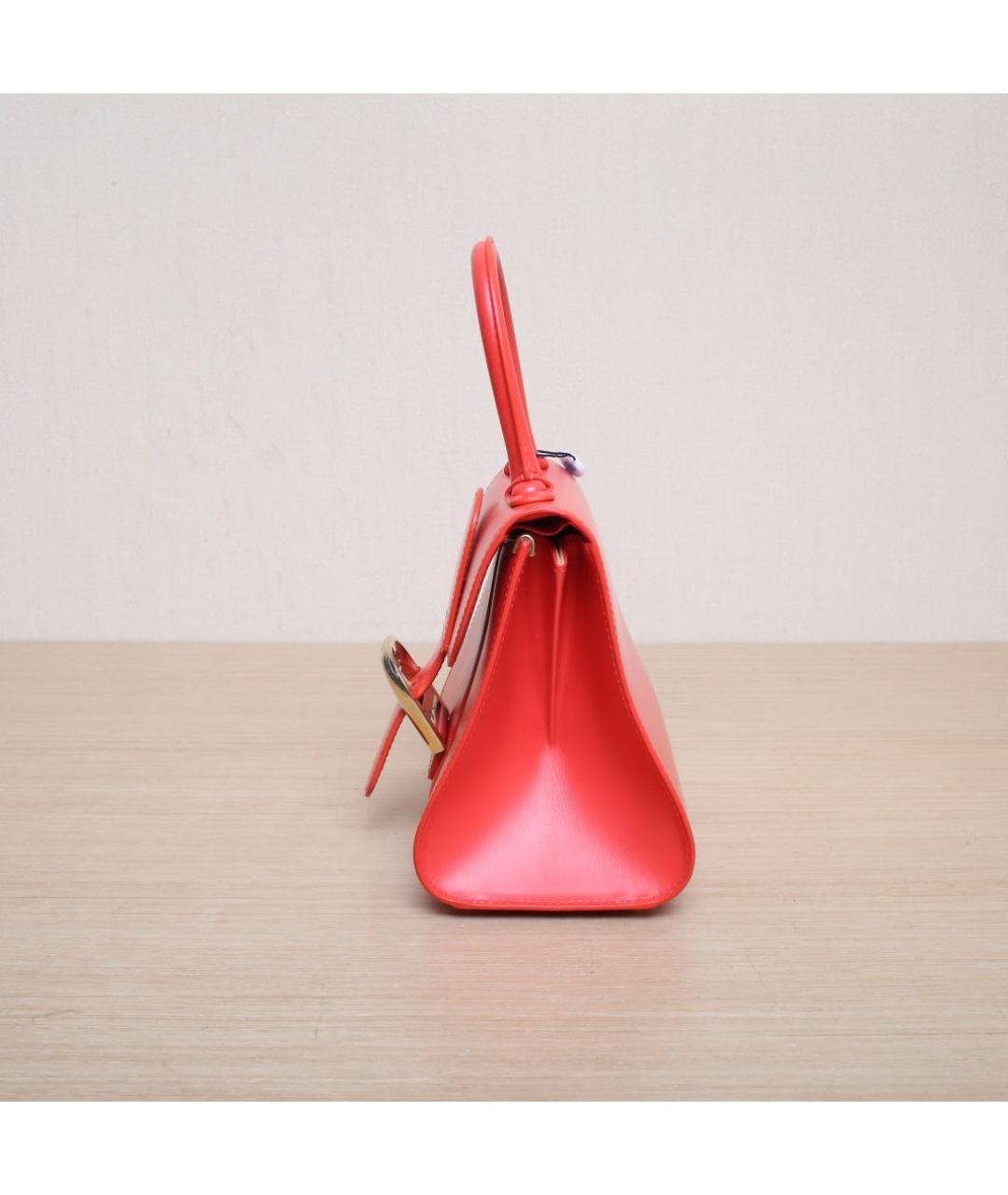 DELVAUX Красная кожаная сумка через плечо, фото 5