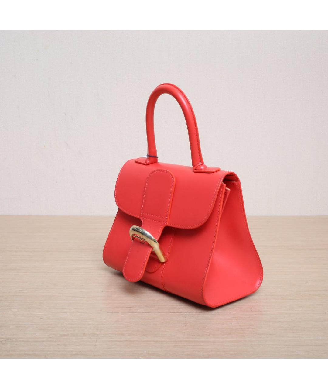 DELVAUX Красная кожаная сумка через плечо, фото 4