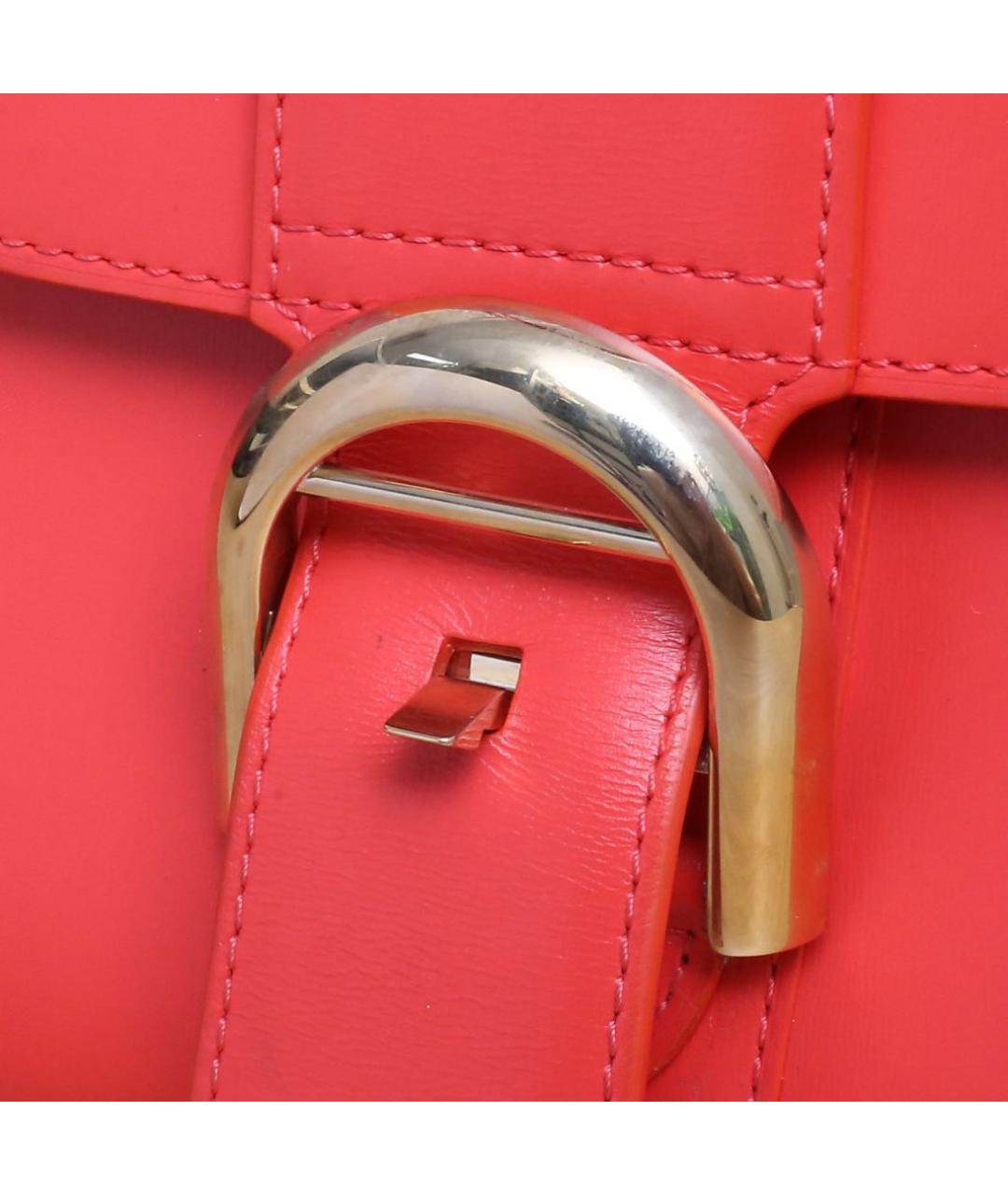 DELVAUX Красная кожаная сумка через плечо, фото 8