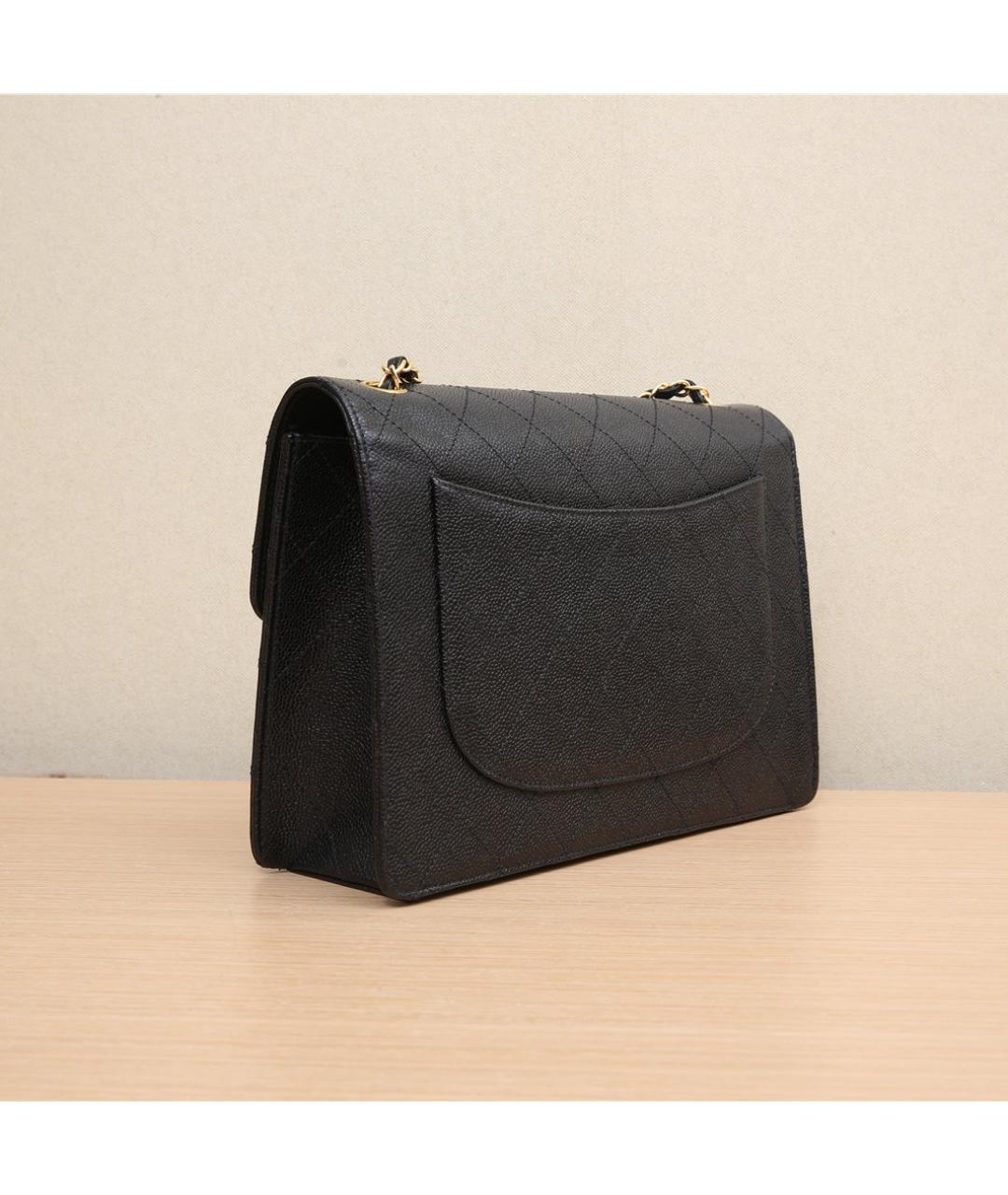 CHANEL Черная кожаная сумка через плечо, фото 6