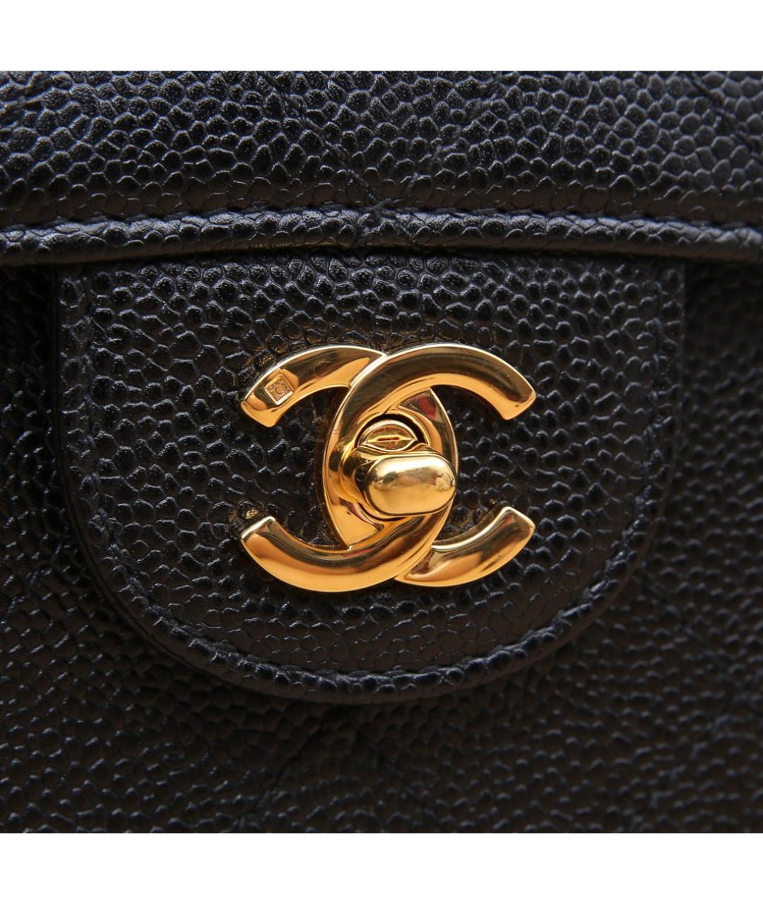 CHANEL Черная кожаная сумка через плечо, фото 8