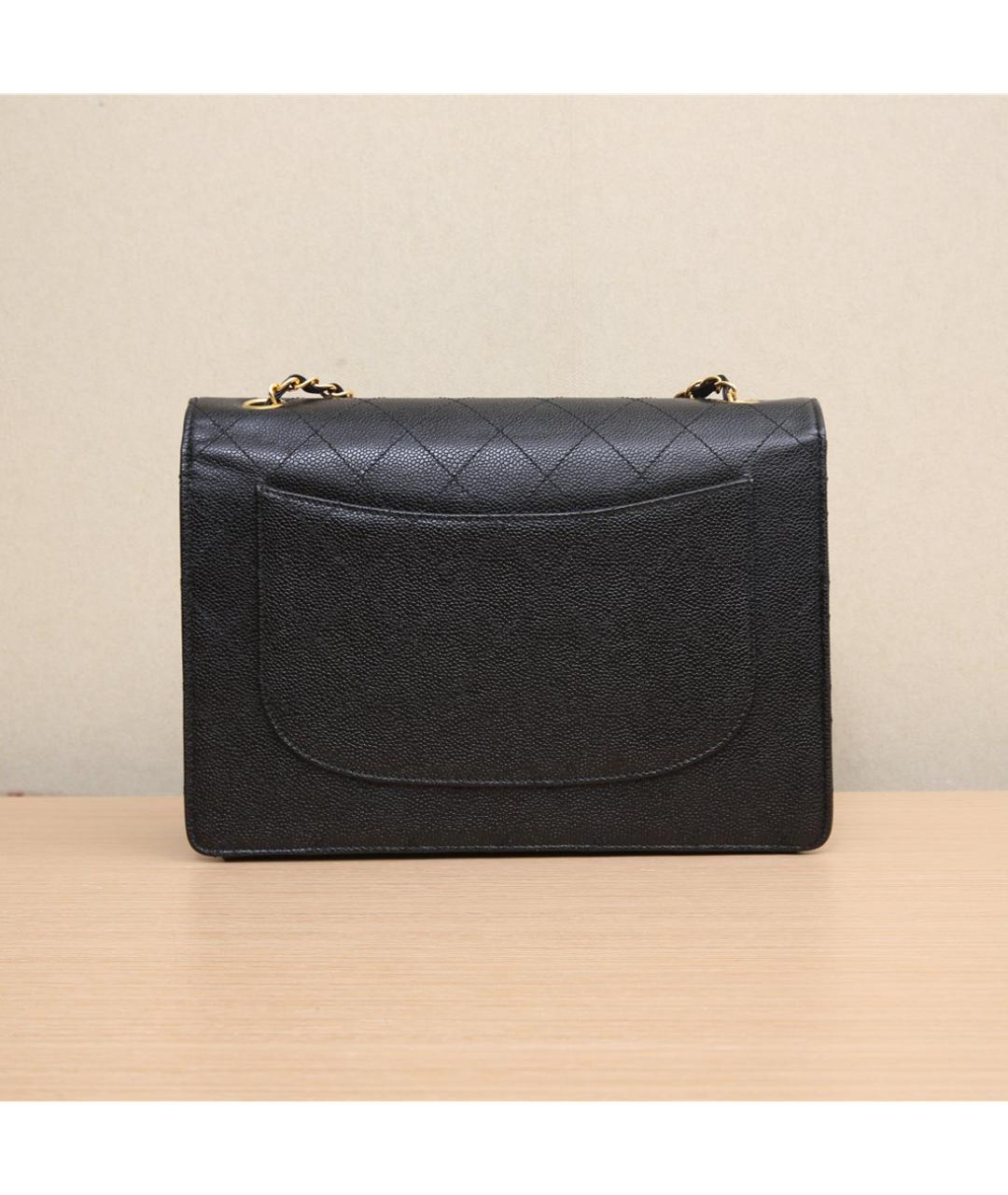 CHANEL Черная кожаная сумка через плечо, фото 7