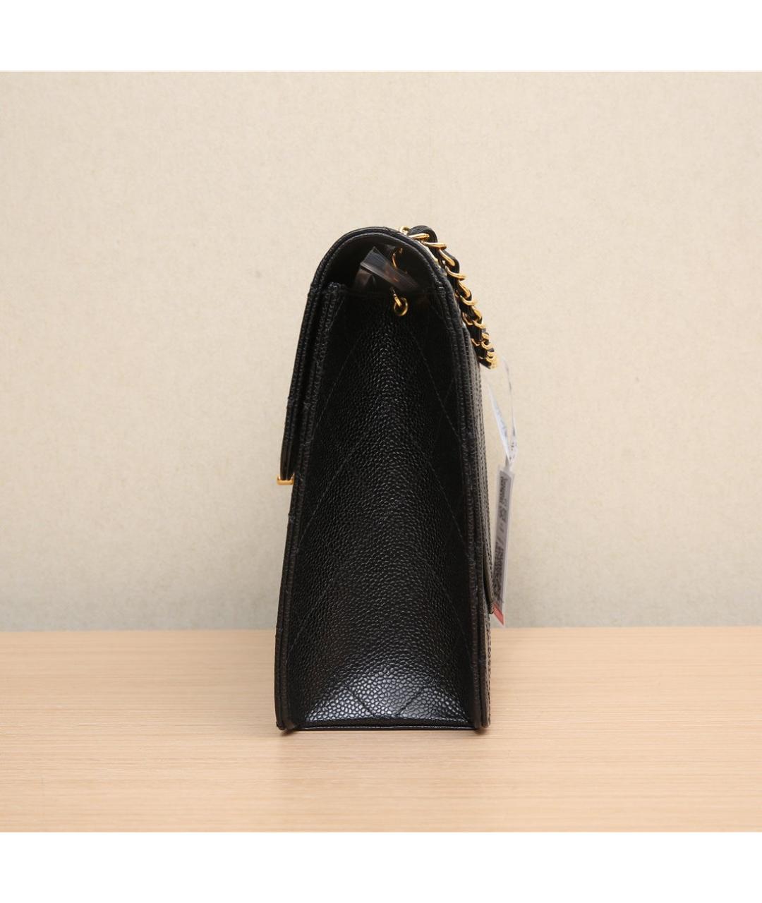 CHANEL Черная кожаная сумка через плечо, фото 5