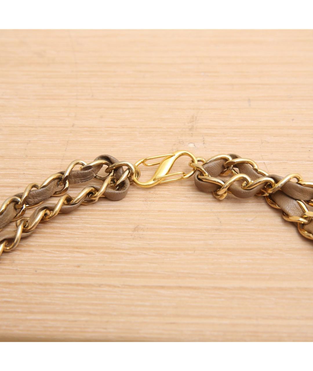 CHANEL Коричневая кожаная сумка через плечо, фото 8