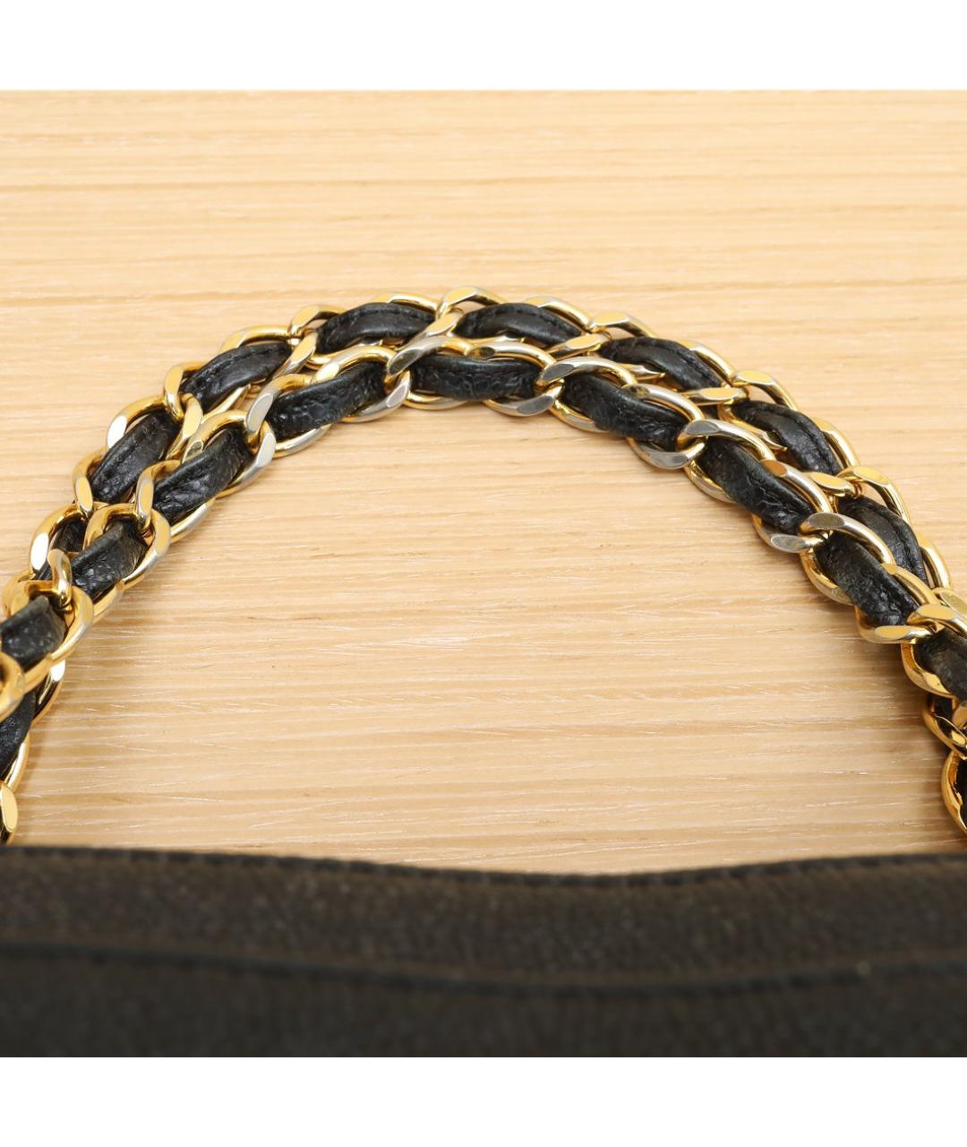 CHANEL Черная кожаная сумка через плечо, фото 9